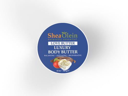 SheaOlein Naturally Essential Love Butter LUXURY BODY BUTTER 12 oz